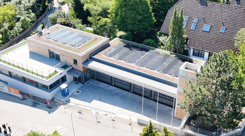 Luftansicht neues Feuerwehrhaus